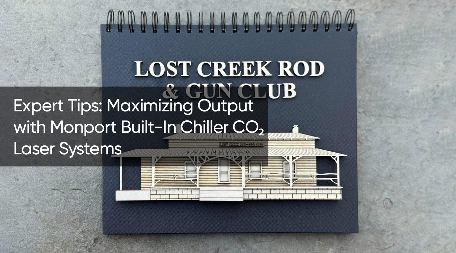 CO2 laser with industrial chiller