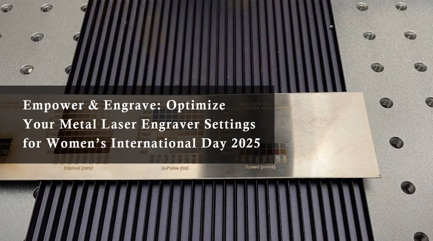 metal laser engraver settings