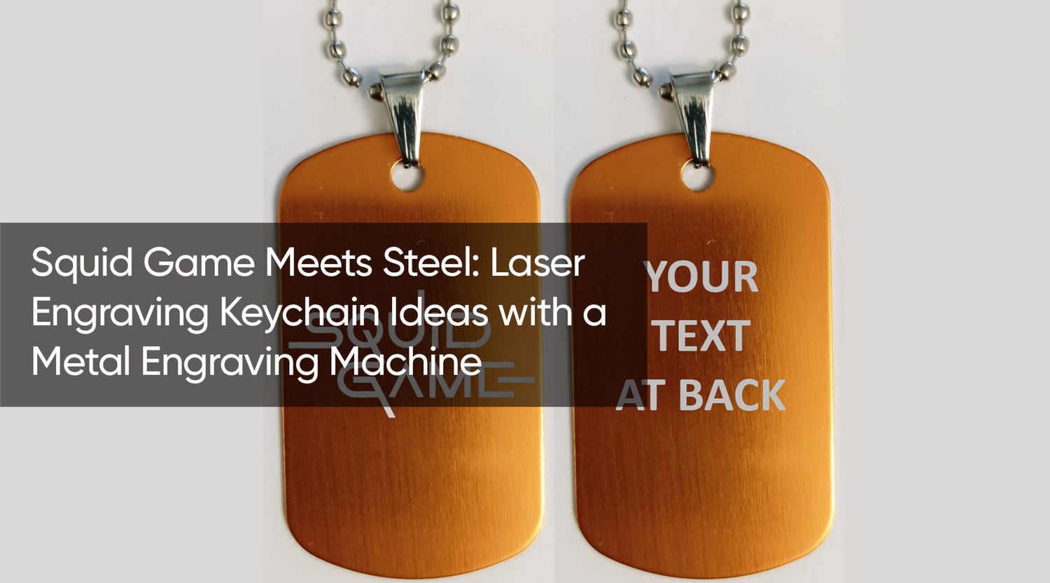 Squid Game Meets Steel: Laser Engraving Keychain Ideas with a Metal Engraving Machine