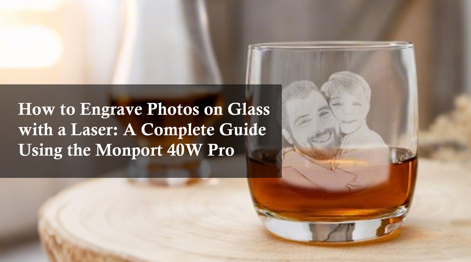 How to Engrave Photos on Glass with a Laser: A Complete Guide Using the Monport 40W Pro