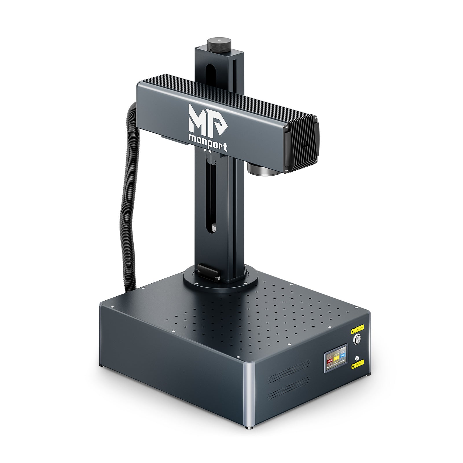 Monport GA 30W Upgraded Integrated MOPA Fiber Laser Engraver & Marking Machine with Auto Focus and Free Lightburn