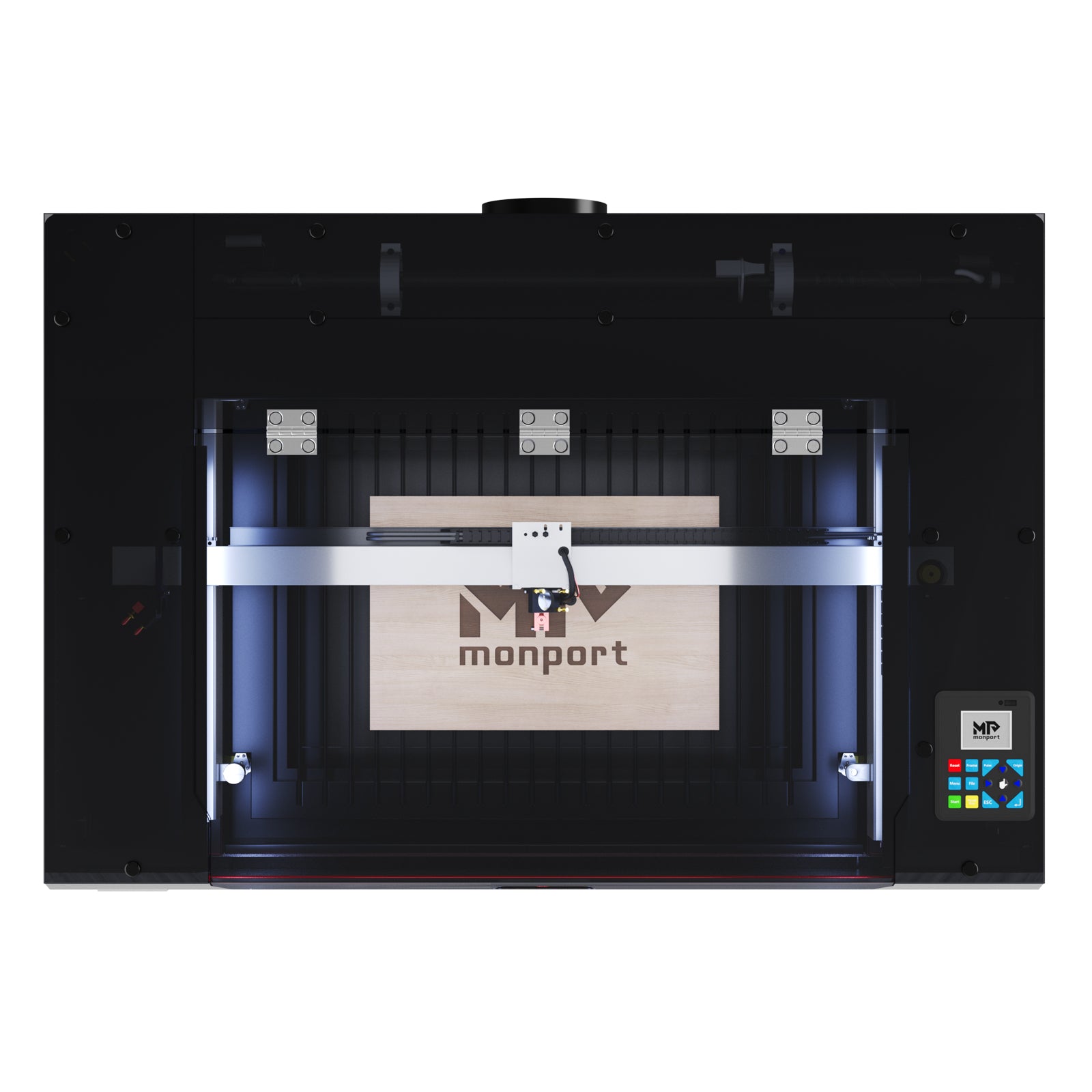 Monport Reno65 Pro 65W Desktop CO2 Laser Engraver & Cutter (24" X 16") with DSP Controller and Semi-Autofocus
