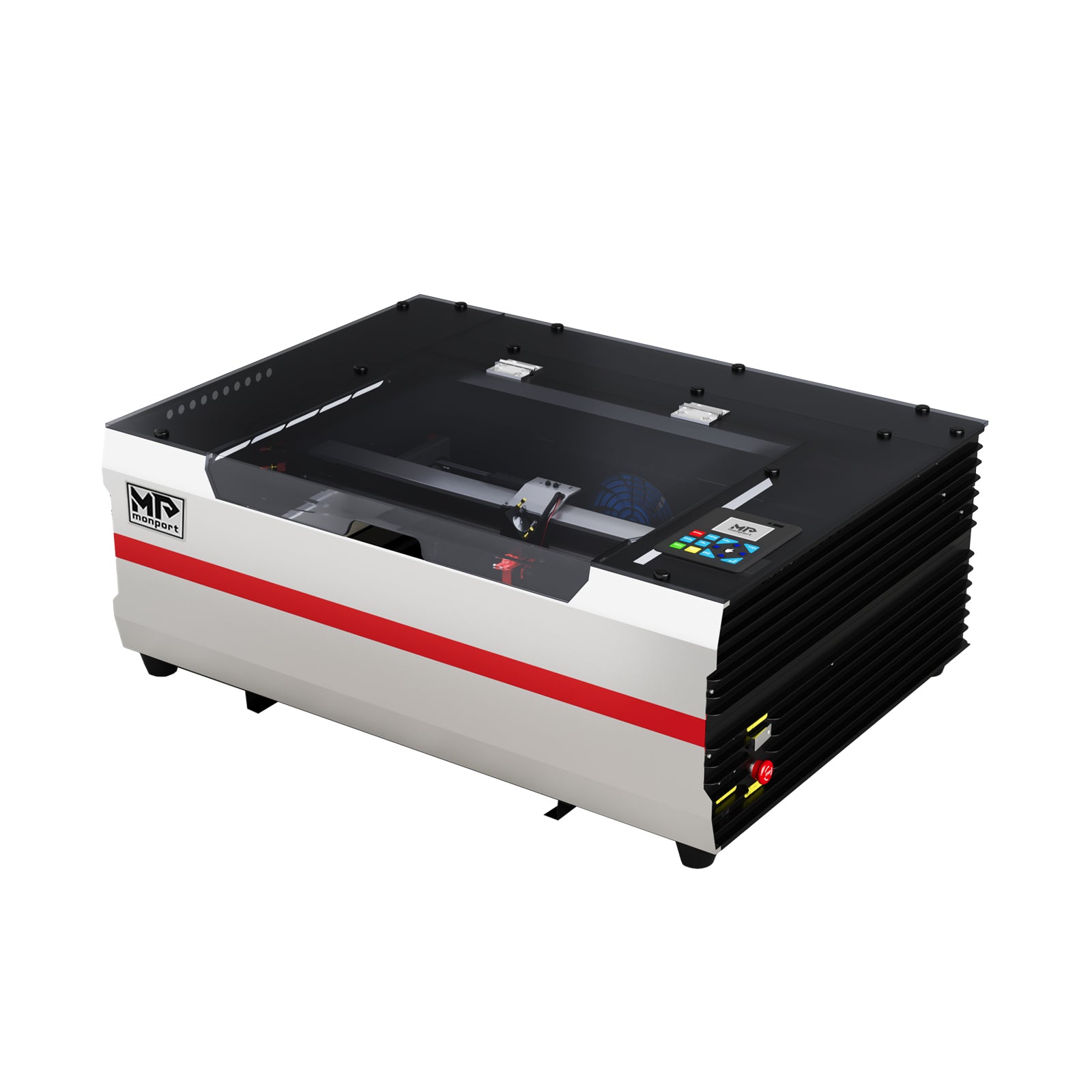 Monport Reno45 Pro 45W Desktop CO2 Laser Engraver & Cutter (16" X 12") with Semi-Autofocus and Free Lightburn