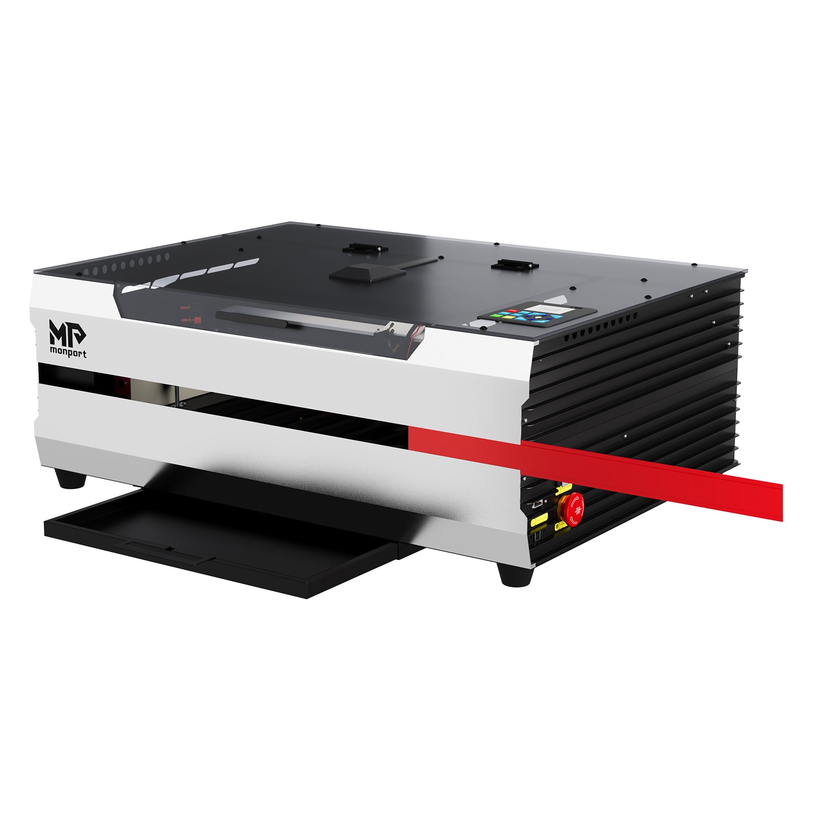 Monport Reno45 Pro Vision 45W Desktop CO2 Laser Engraver & Cutter (16" X 12") with 8MP HD Camera and Magnetic Assisted Autofocus