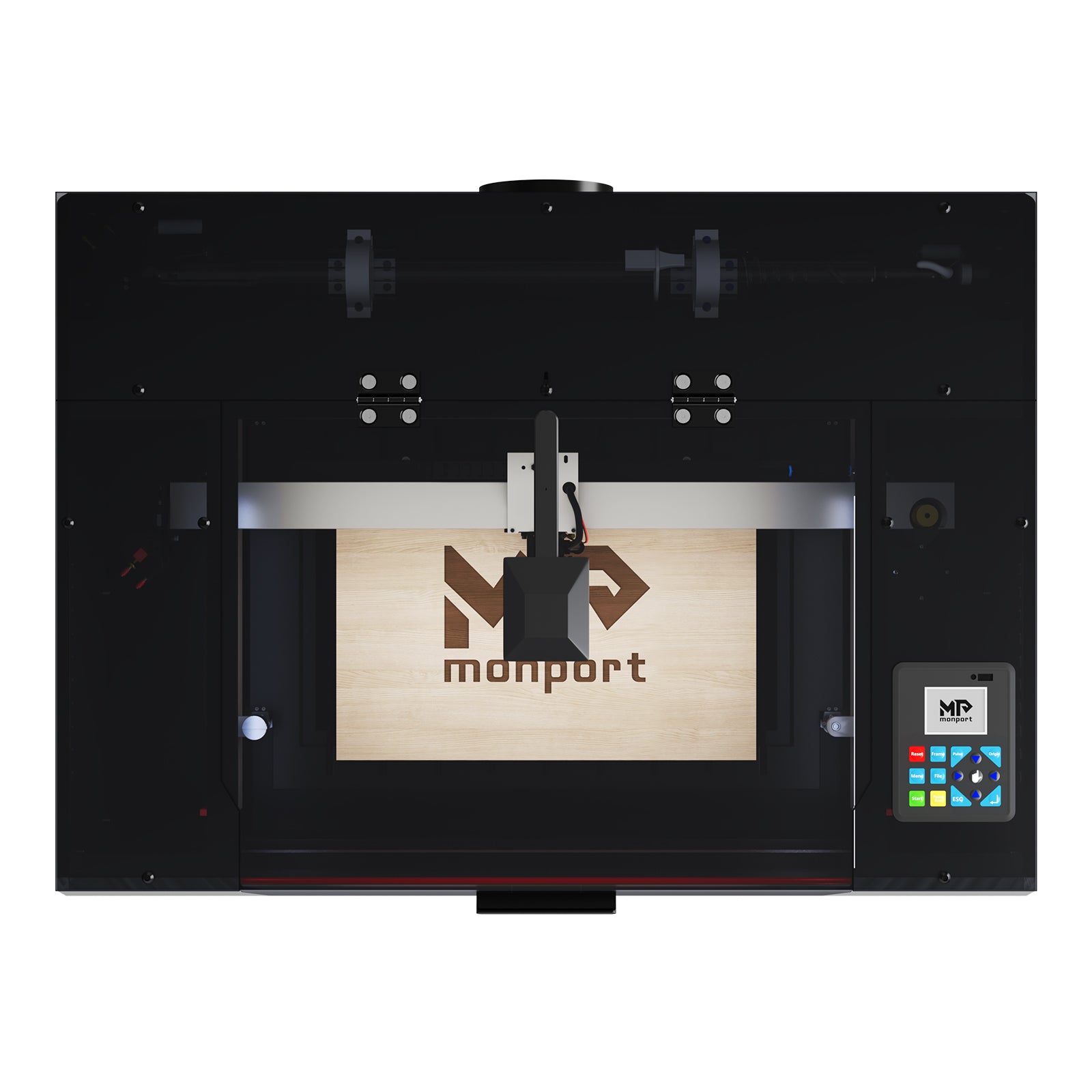 Monport Reno45 Pro Vision 45W Desktop CO2 Laser Engraver & Cutter (16" X 12") with 8MP HD Camera and Magnetic Assisted Autofocus