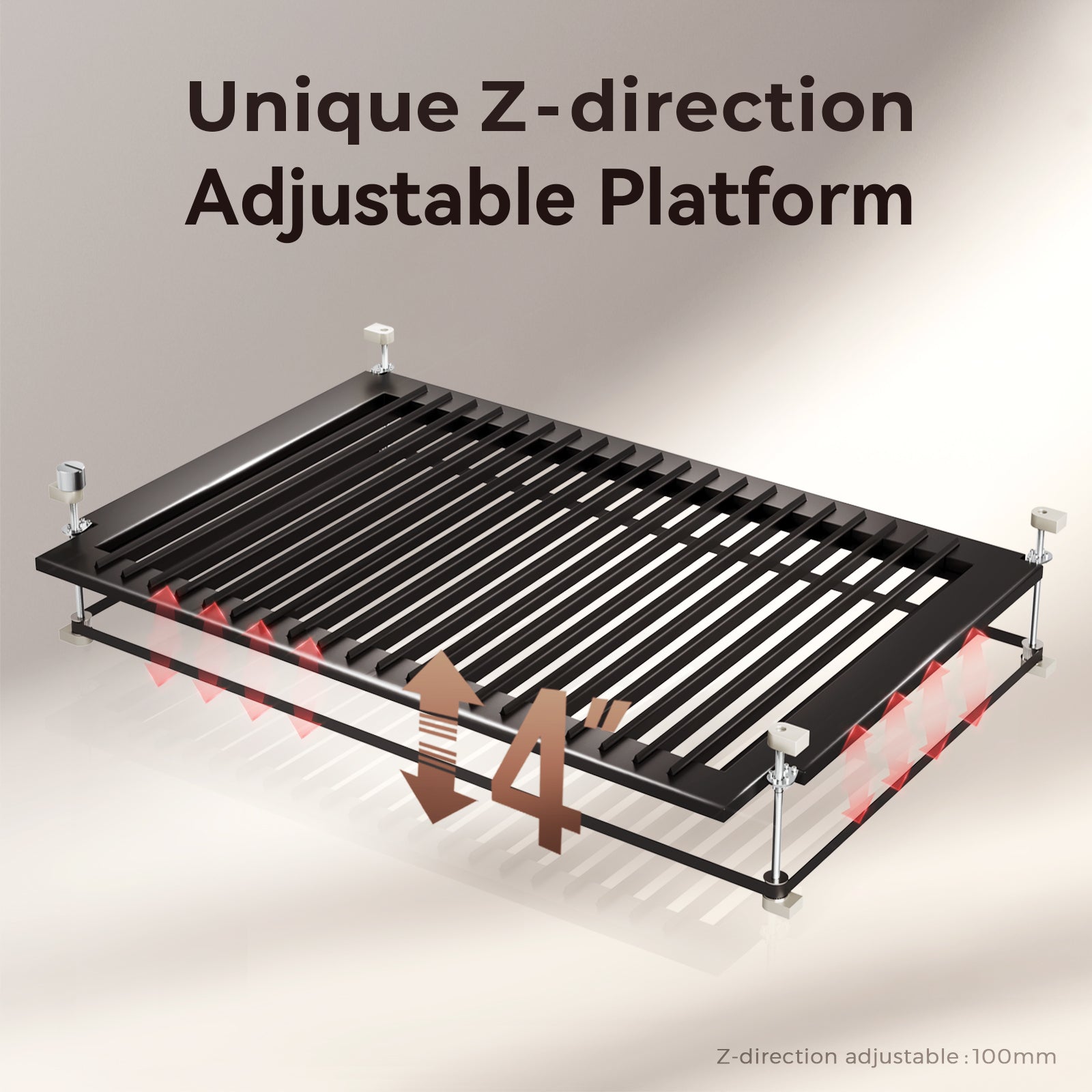 Monport Reno45 Pro 45W Desktop CO2 Laser Engraver & Cutter (16" X 12") with Semi-Autofocus and Free Lightburn