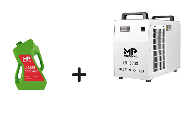 Monport 6L CW-5200 Industrial Water Chiller with CO2 Antifreeze Laser Coolant
