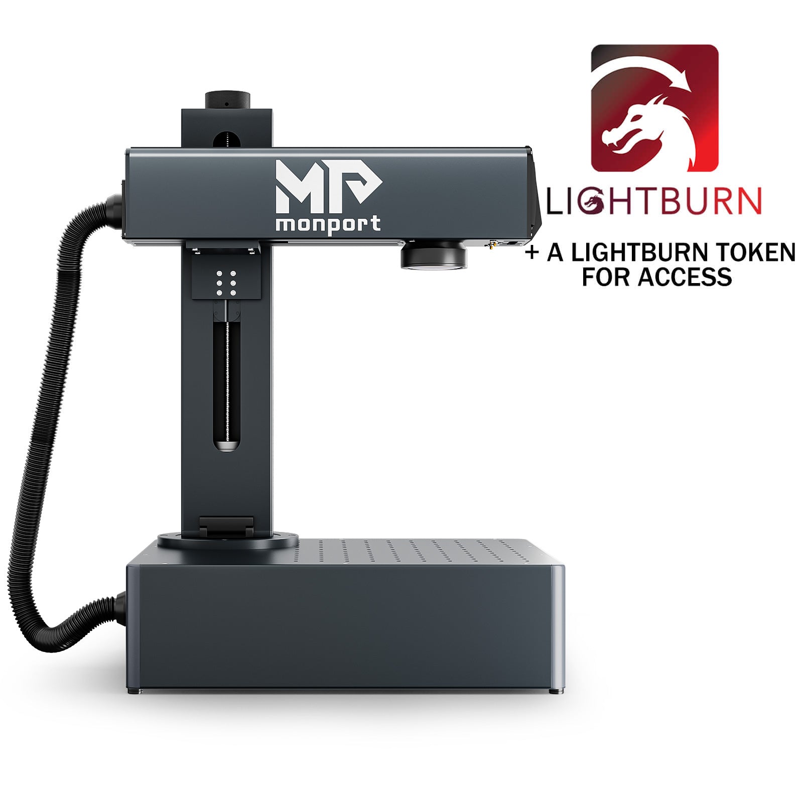 Monport GA 30W Upgraded Integrated MOPA Fiber Laser Engraver & Marking Machine with Auto Focus and Free Lightburn