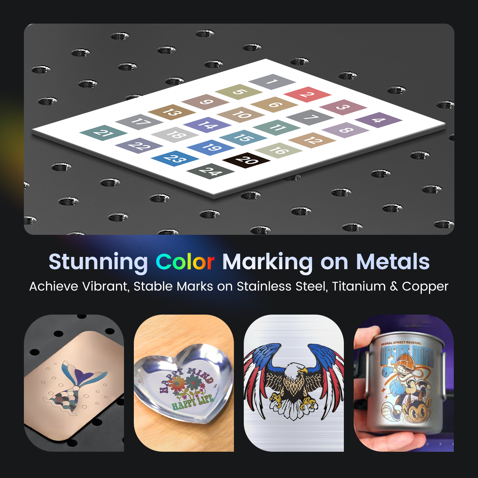 Monport GT 80W Split MOPA Fiber Laser Engraver & Color Marking Machine With AutoFocus