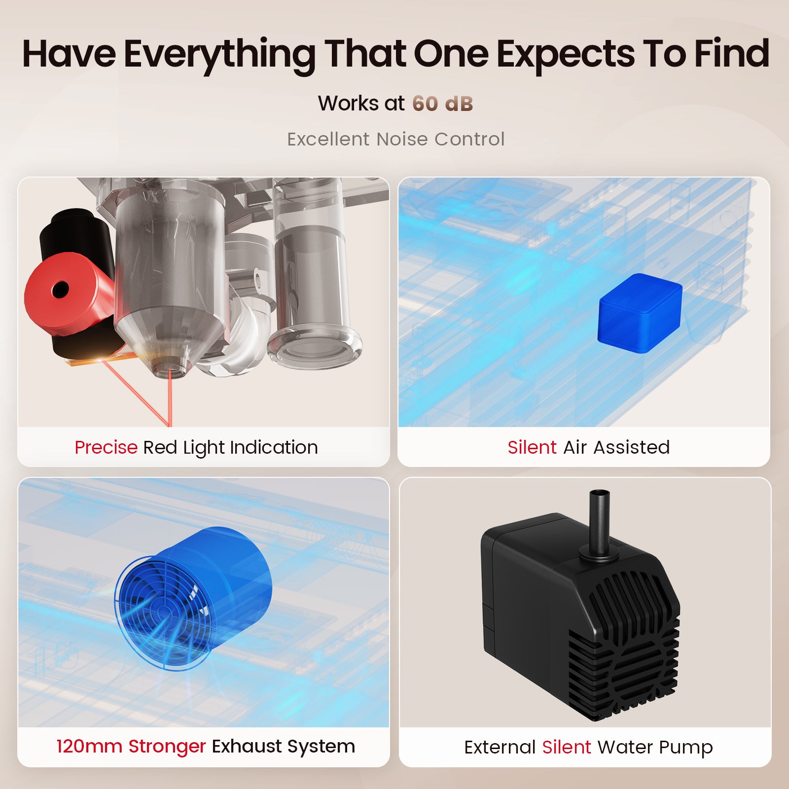 Monport Reno65 65W Desktop CO2 Laser Engraver & Cutter (24" X 16") with Magnetic Assisted Autofocus and Free Lightburn