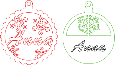 Elegant Winter Charm: Laser-Engraved Snowflake Nameplate