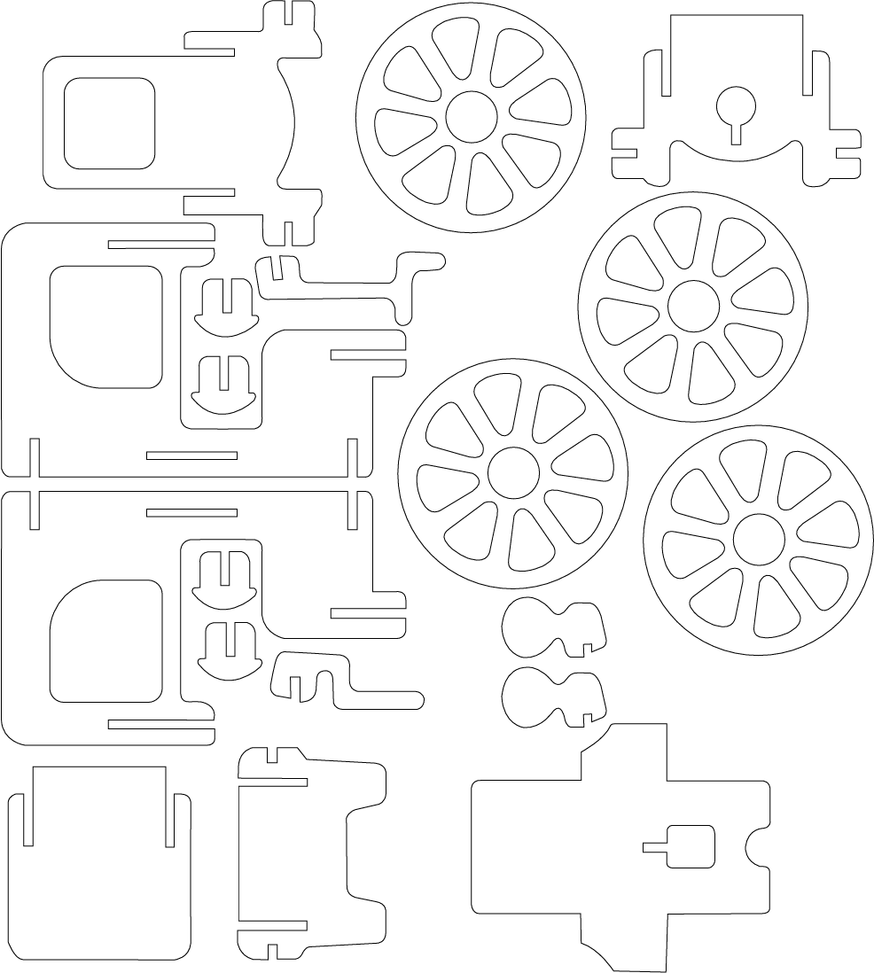 Rev Up Your Creativity: Laser-Engraved Car Assembly Kit