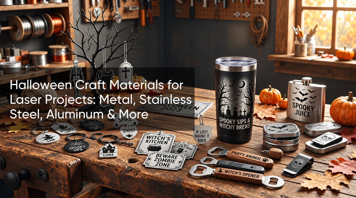 Halloween Craft Materials for Laser Projects: Metal, Stainless Steel, Aluminum & More