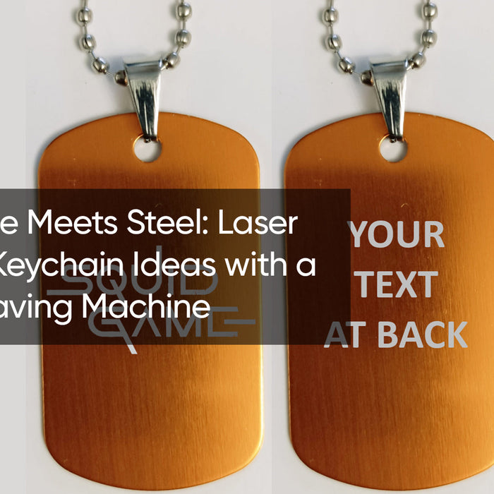 Squid Game Meets Steel: Laser Engraving Keychain Ideas with a Metal Engraving Machine
