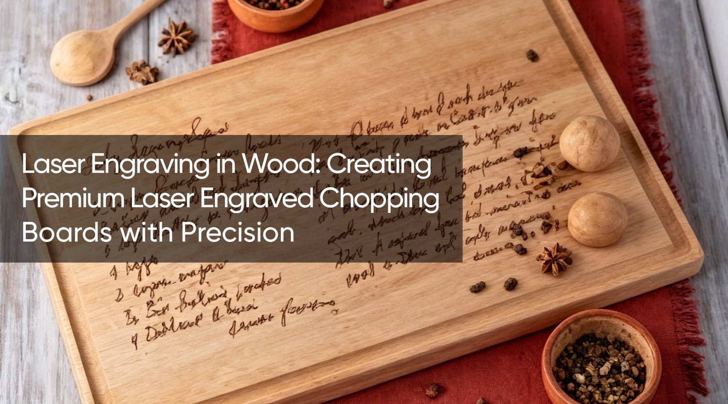 Laser Engraving in Wood: Creating Premium Laser Engraved Chopping Boards with Precision