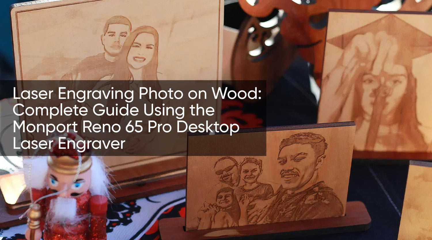 Laser Engraving Photo on Wood: Complete Guide Using the Monport Reno 65 Pro Desktop Laser Engraver