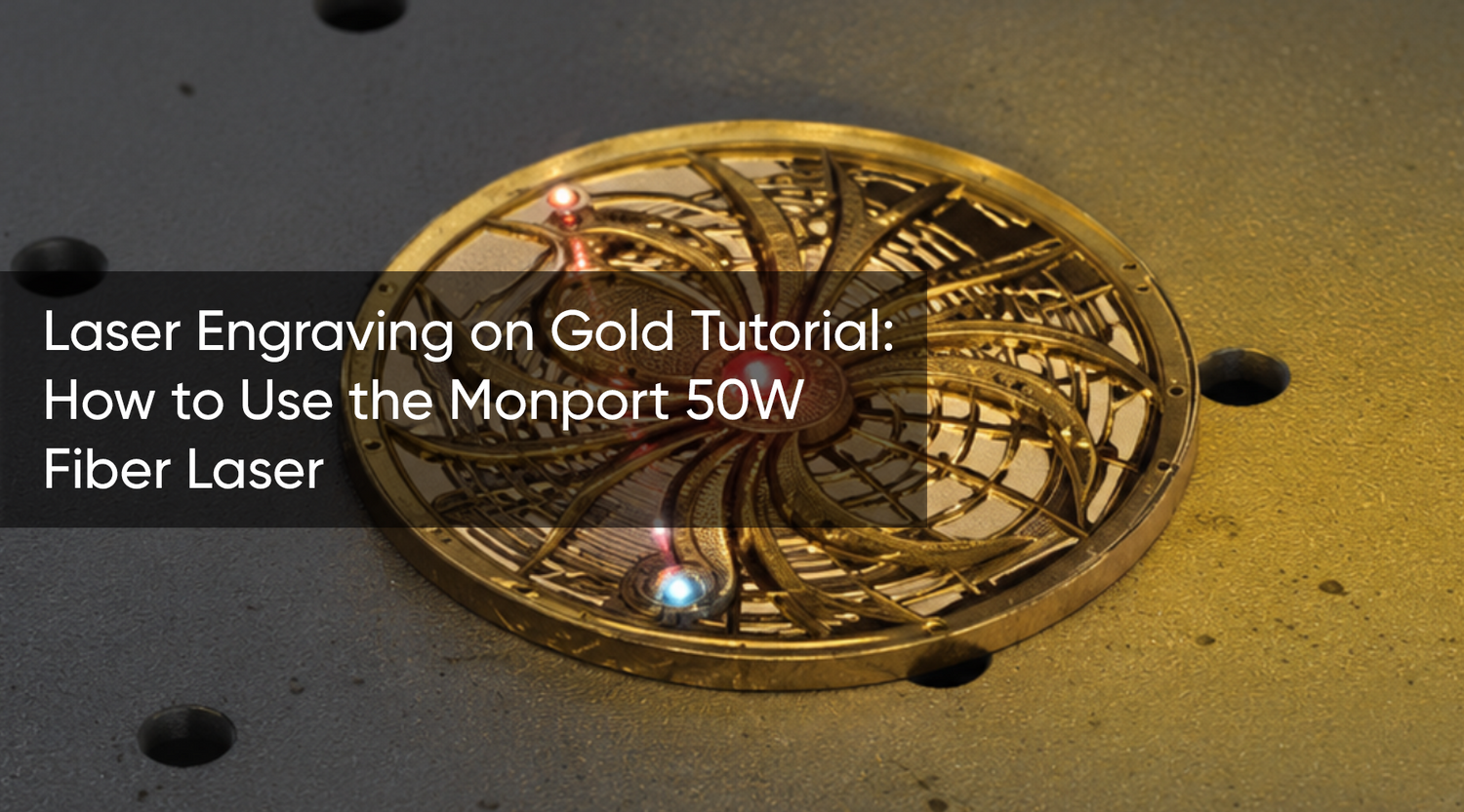 Laser Engraving on Gold Tutorial: How to Use the Monport 50W Fiber Laser
