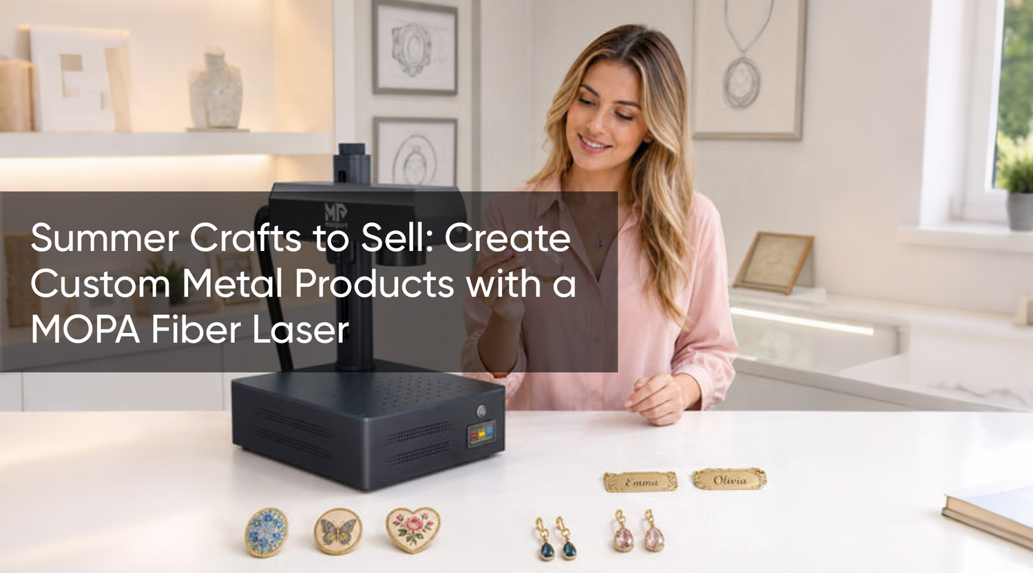 Summer Crafts to Sell: Create Custom Metal Products with a MOPA Fiber Laser