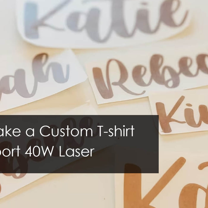 How to Make a Custom T-shirt with Monport 40W Laser