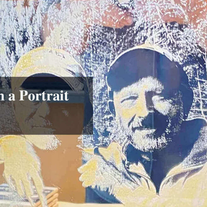 How to Etch a Portrait on Mirror