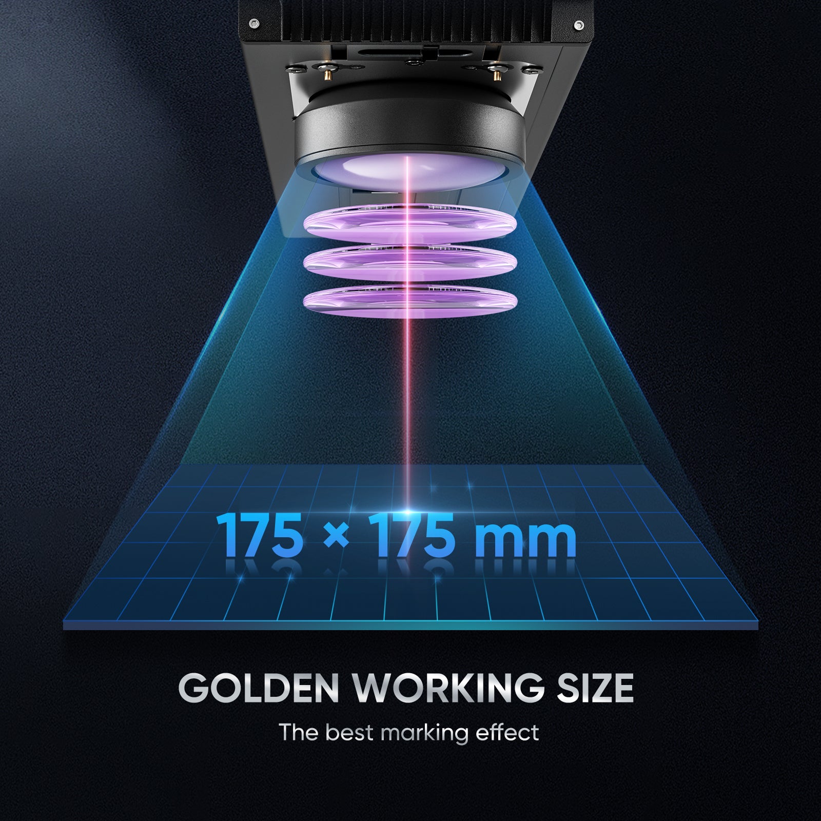 Monport GA 60W Upgraded Integrated MOPA Fiber Laser Engraver & Marking Machine with Auto Focus