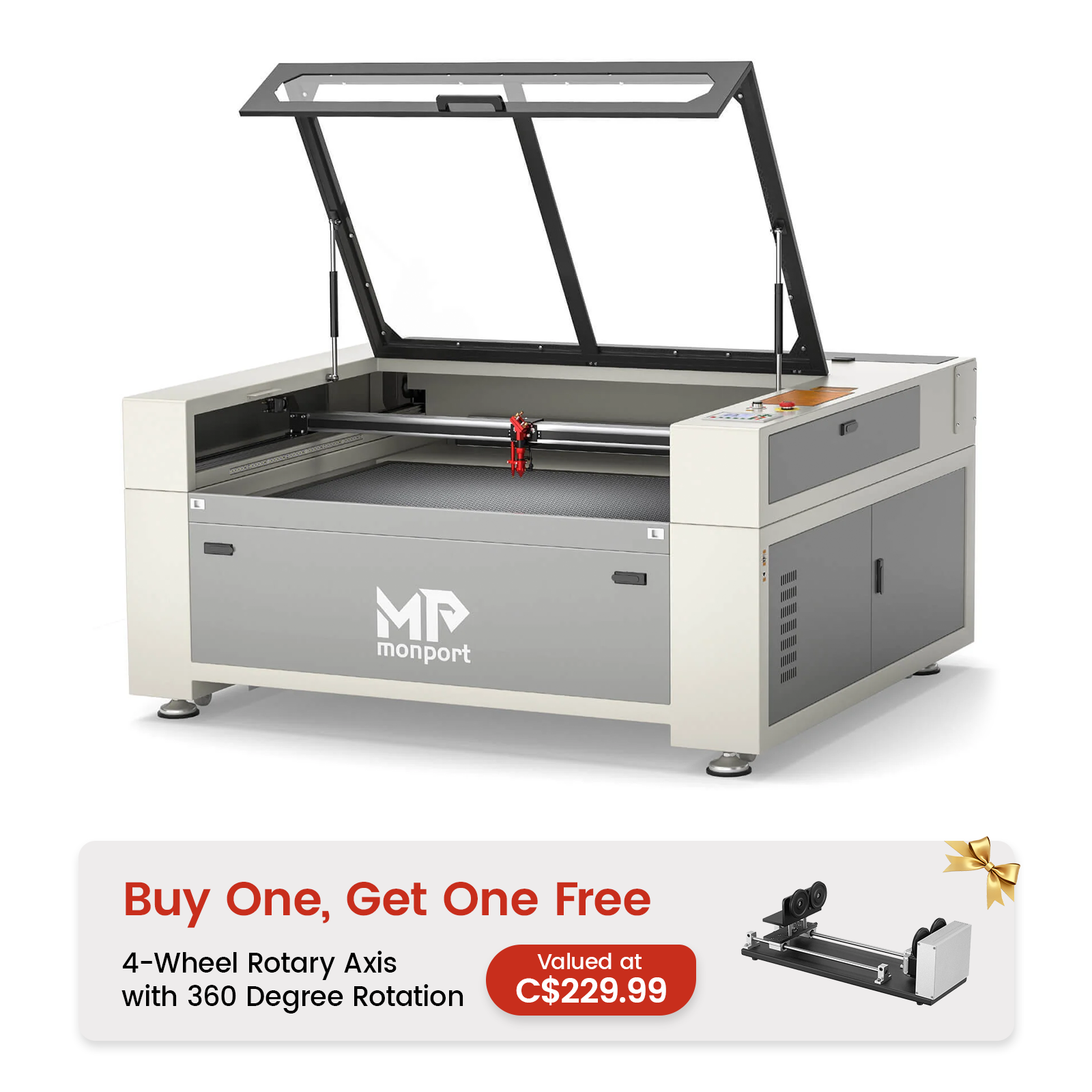 Monport 150W Built-in Chiller CO2 Laser Engraver & Cutter (64
