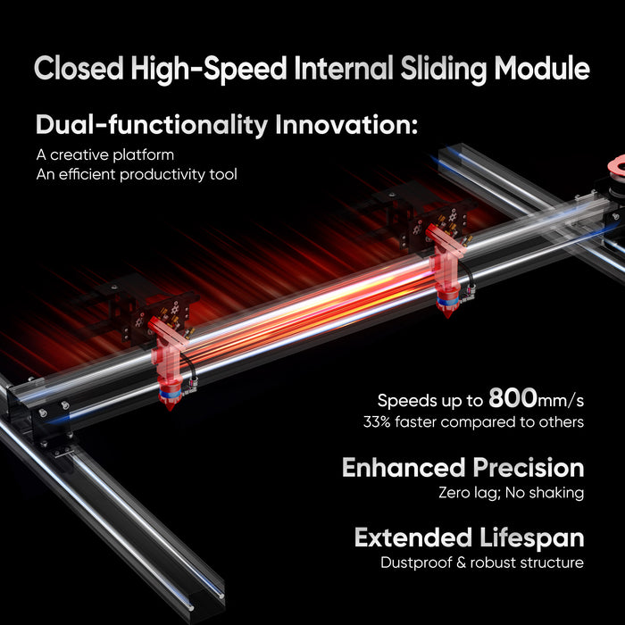 Special Offer | Monport 80W CO2 Laser Engraver & Cutter (28" x 20") with Autofocus and Bracket