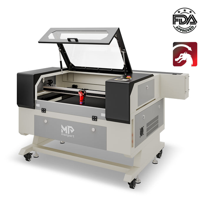 Special Offer | Monport 80W CO2 Laser Engraver & Cutter (28" x 20") with Autofocus and Bracket