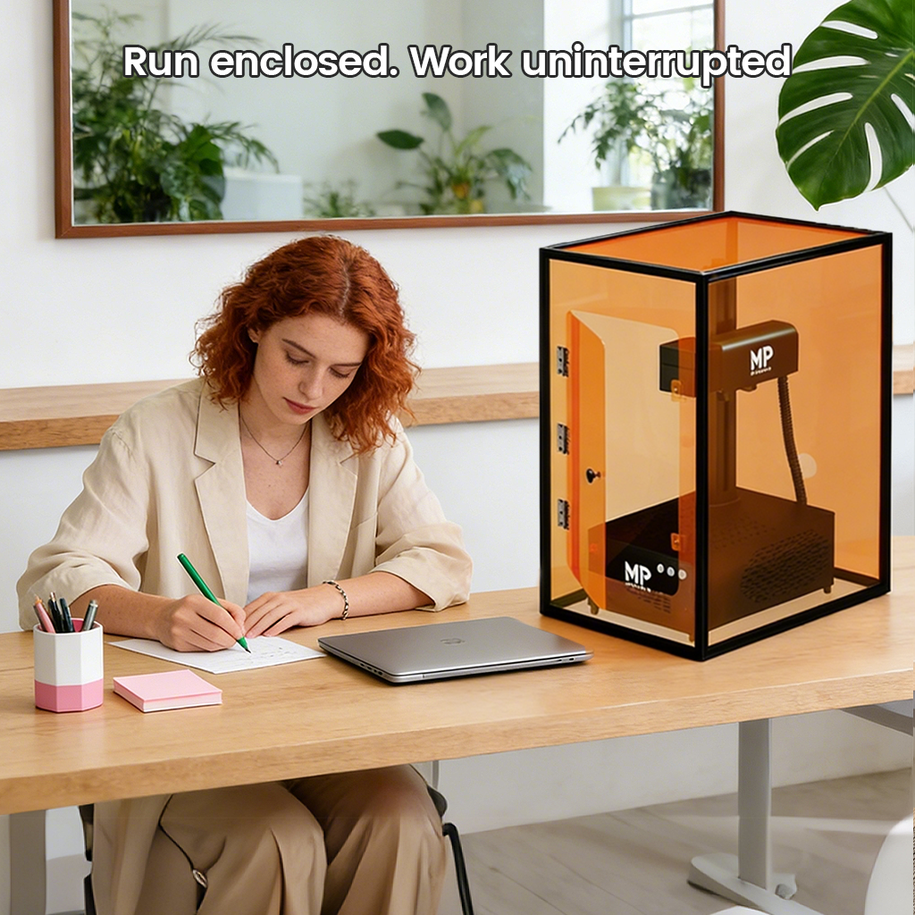 Monport Laser Engraver Enclosure for Integrated Fiber Laser