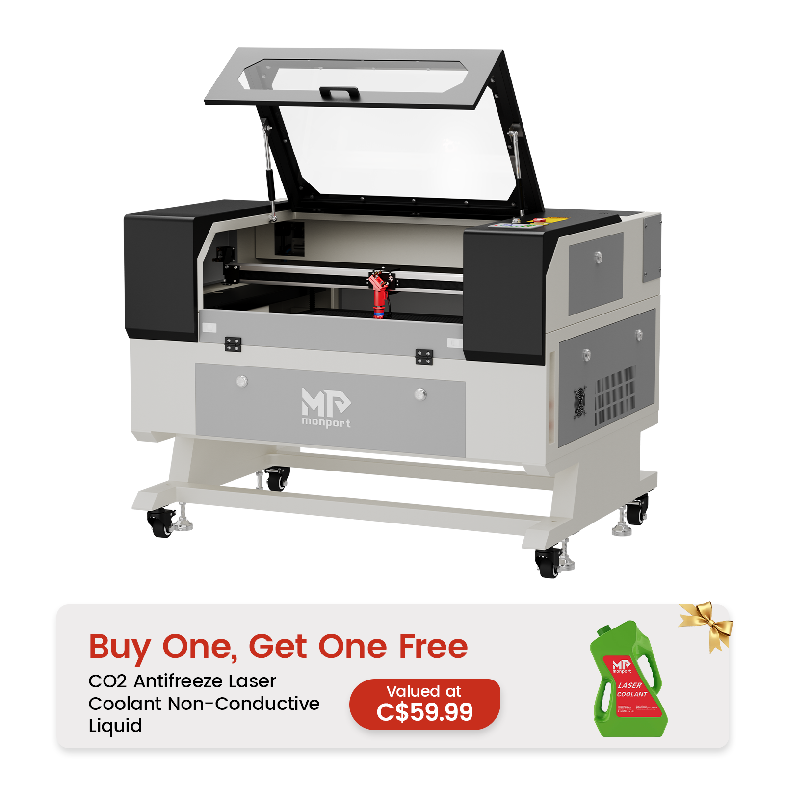 Monport 60W CO2 Laser Engraver & Cutter (28