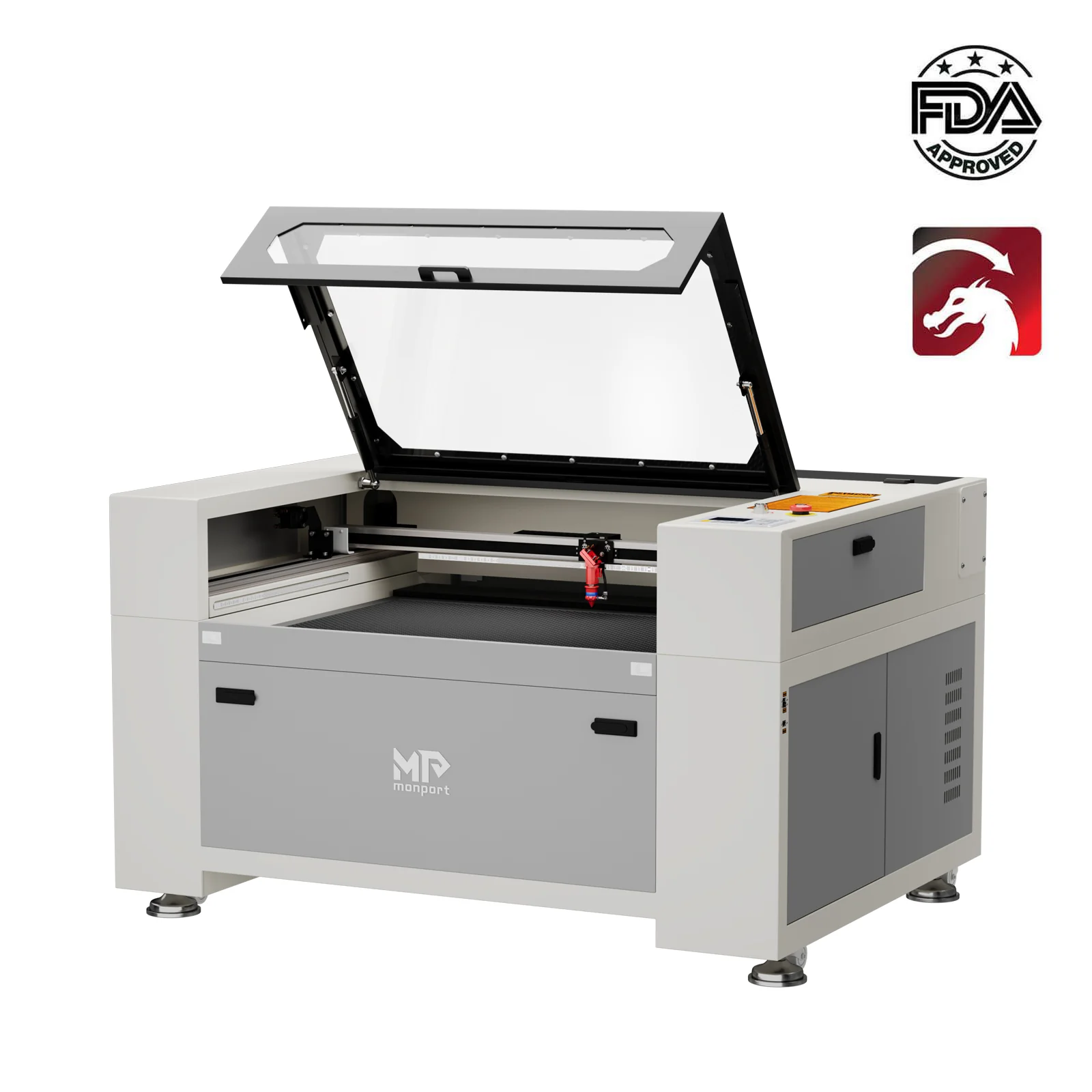 Monport 150W Built-in Chiller CO2 Laser Engraver & Cutter (64" x 40") with Free Lightburn
