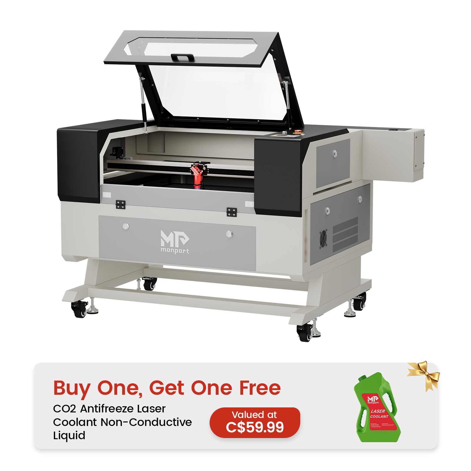 Monport 80W CO2 Laser Engraver & Cutter (28