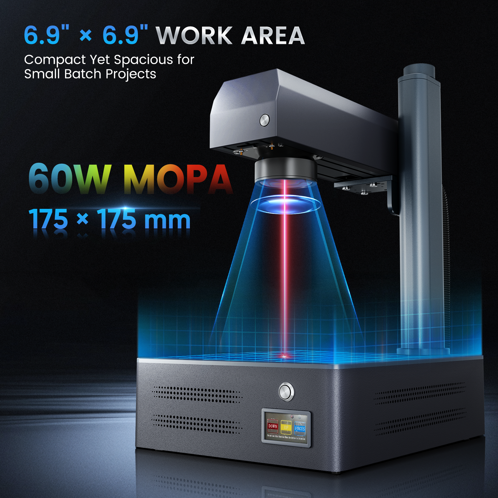 Machine de gravure et de marquage laser à fibre MOPA intégrée Monport GM 60W