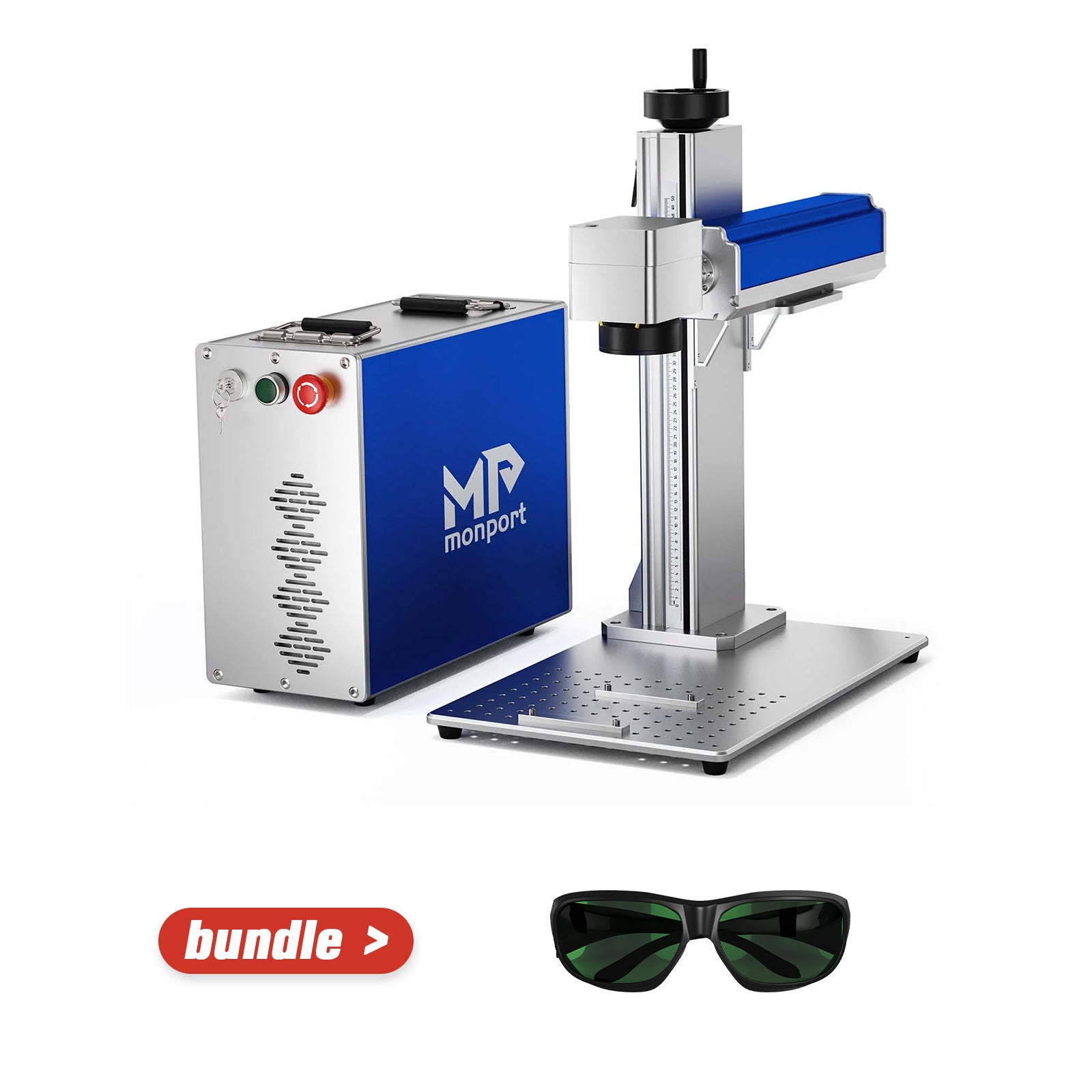 Monport GQ 20W (4.3" x 4.3") Fiber Laser Engraver & Marking Machine