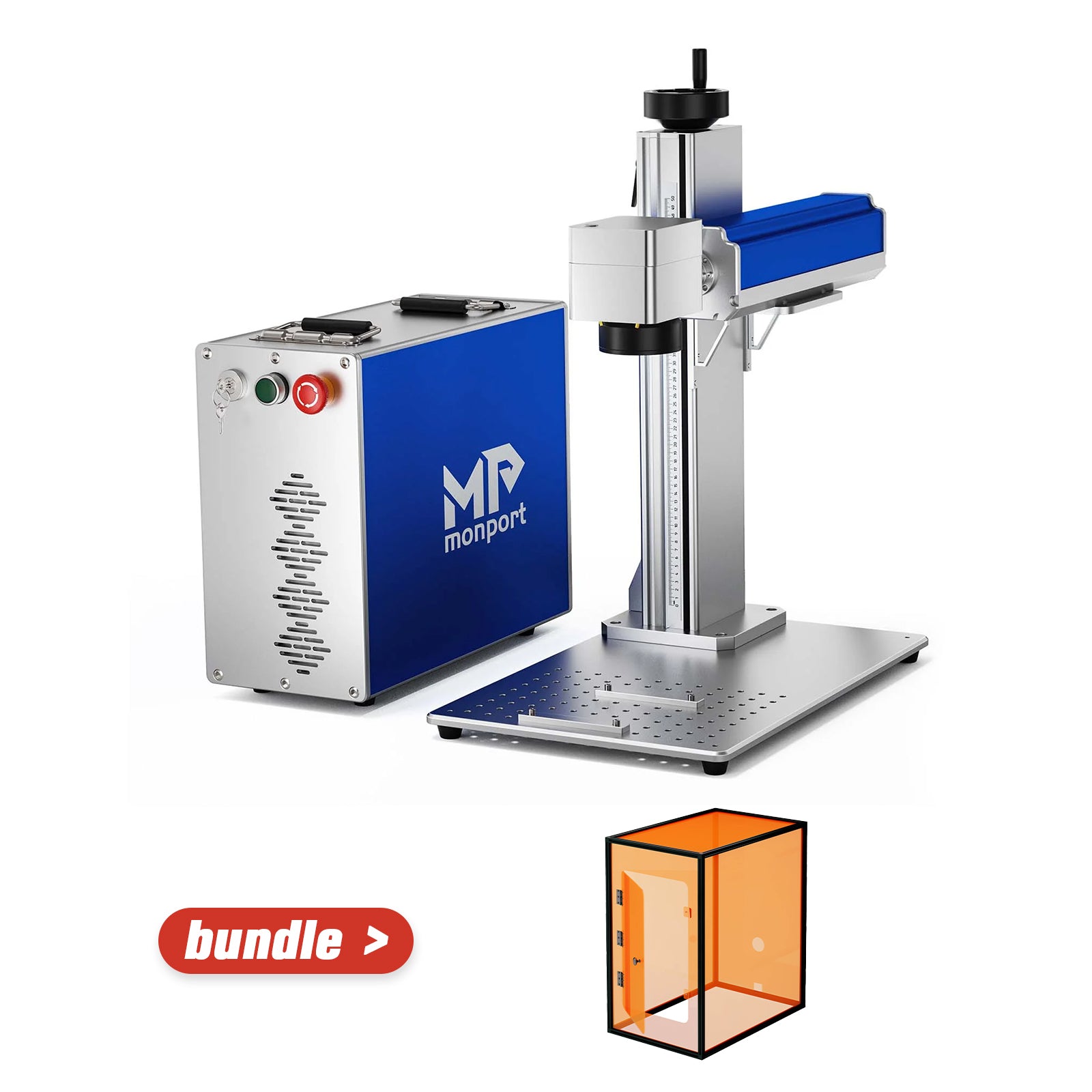 Monport GQ 20W (4.3" x 4.3") Fiber Laser Engraver & Marking Machine