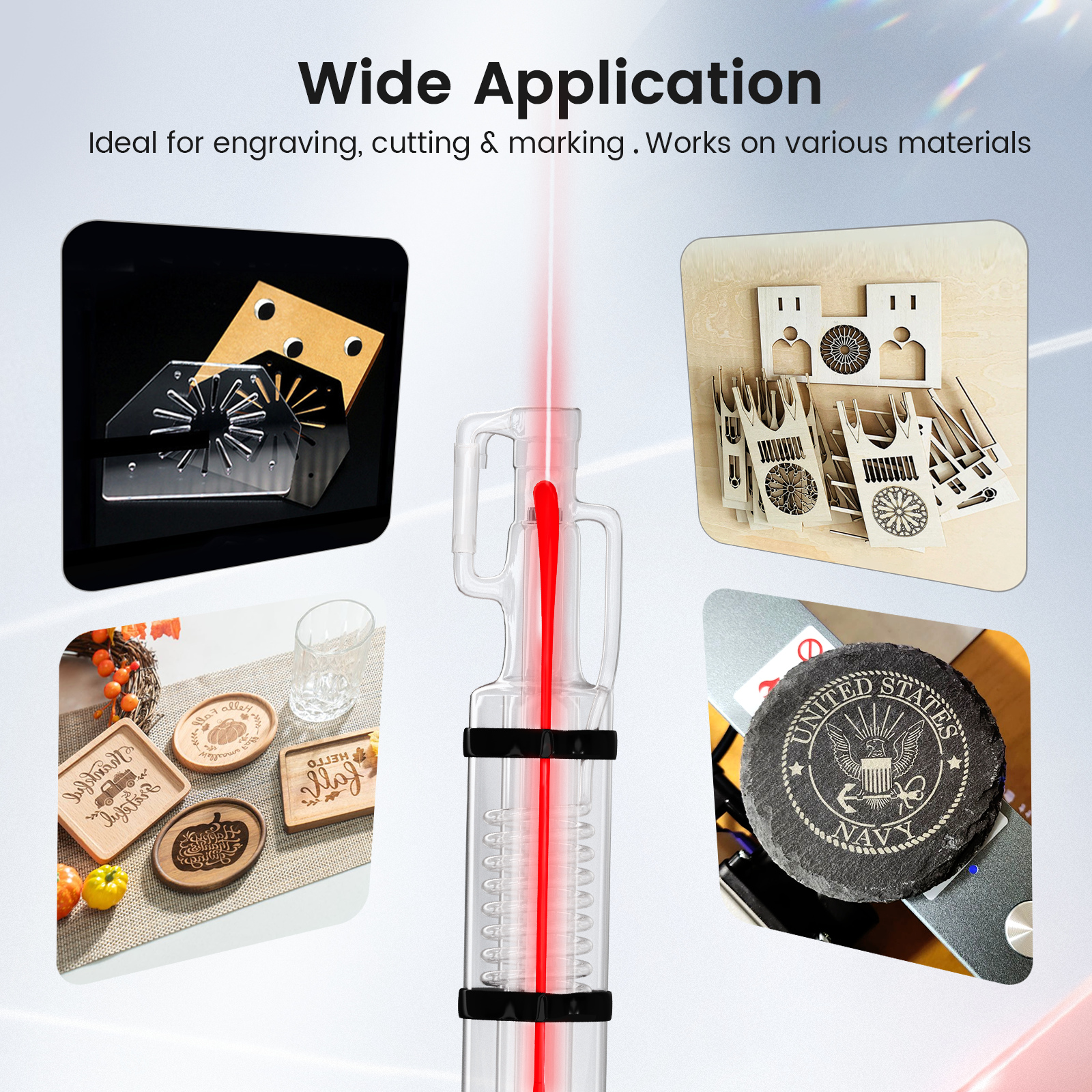 Monport 60W CO2 Laser Tube for Laser Engraver