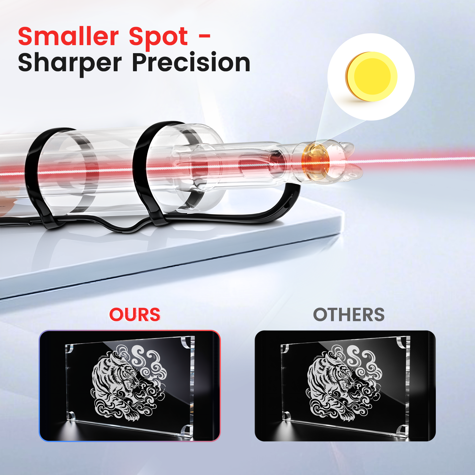 Monport 60W CO2 Laser Tube for Laser Engraver