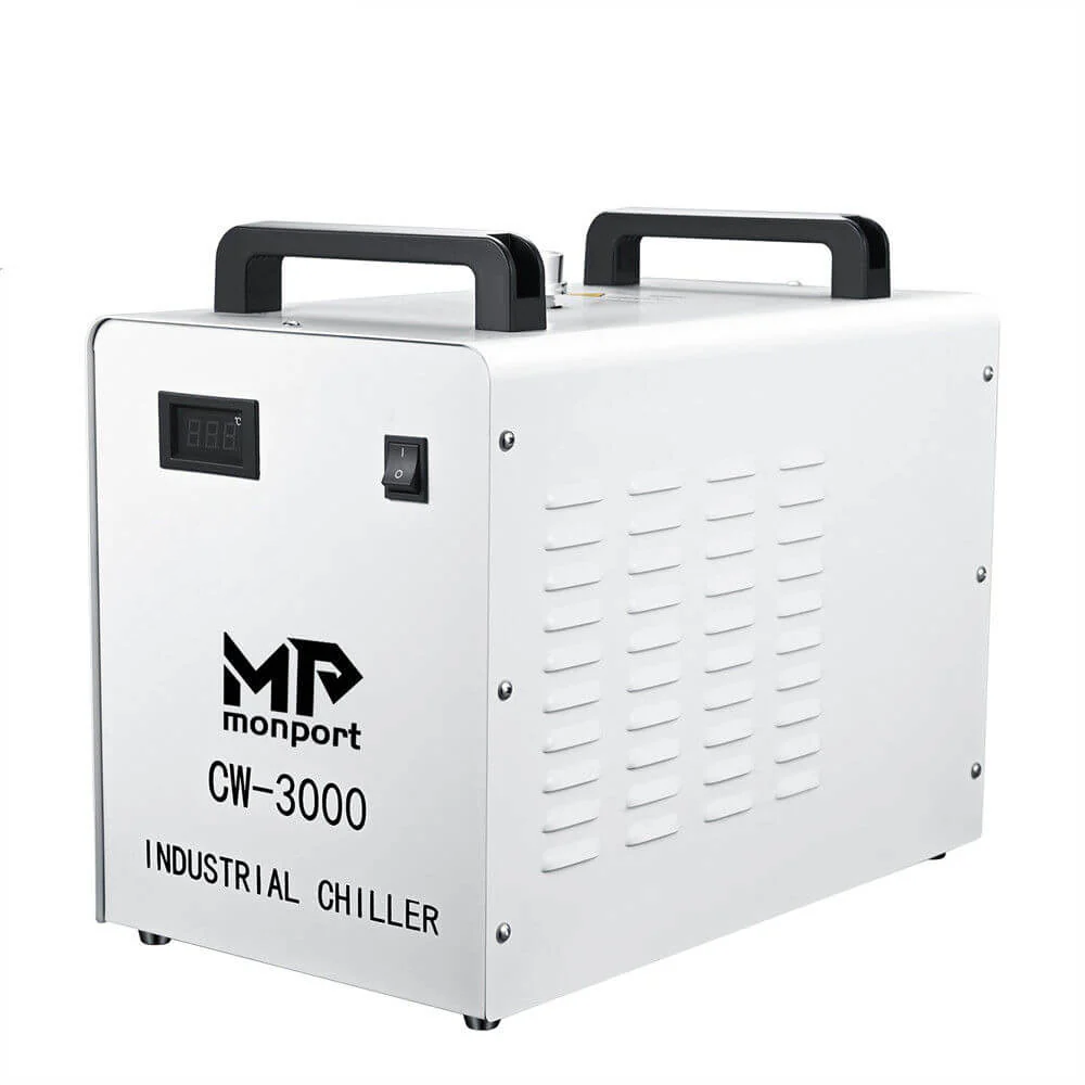 Monport 9L CW-3000 Water Cooling System for 40W CO2 Laser Engraver with CO2 Antifreeze Laser Coolant