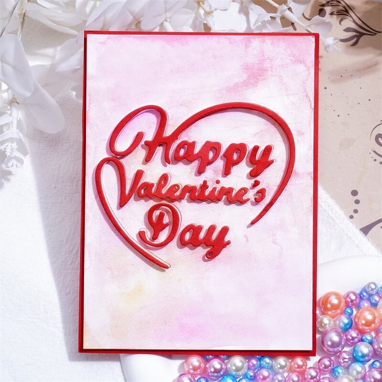 "HAPPY VALENTINE'S DAY" WORD Laser Cutting File