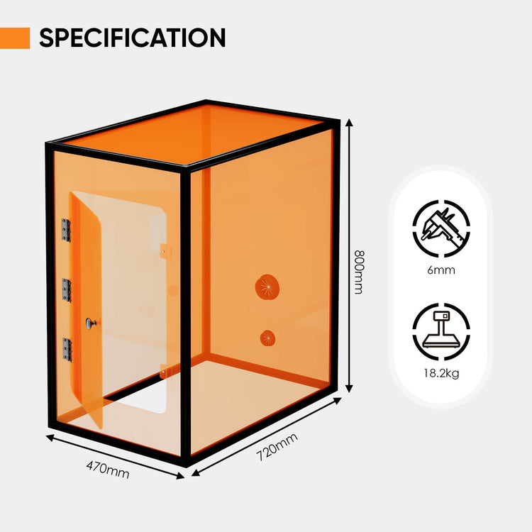 Monport Laser Engraver Enclosure for Integrated Fiber Laser