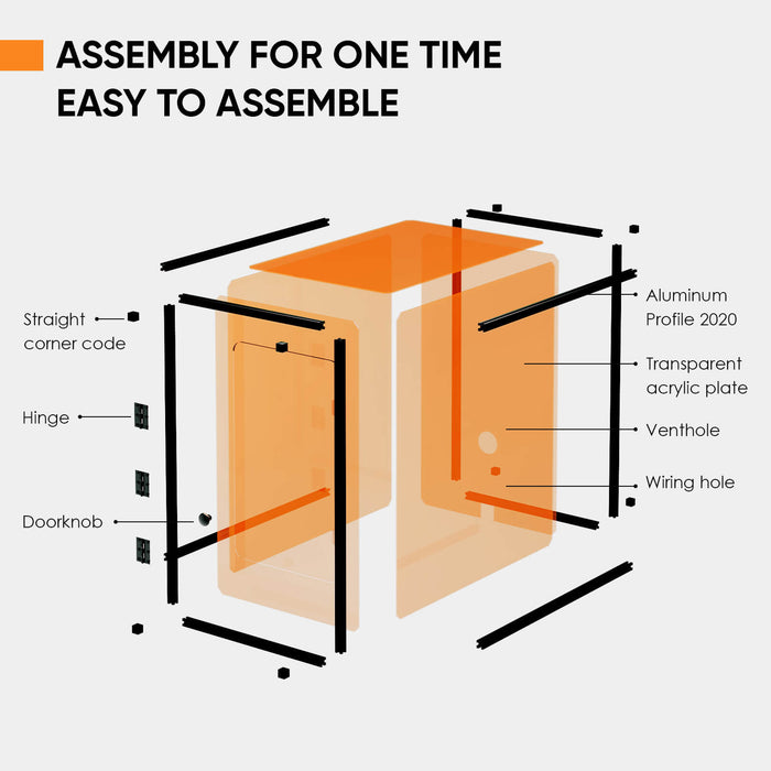 Monport Laser Engraver Enclosure for Split & Integrated Fiber Laser