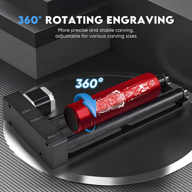 MONPORT ONYX 55W Desktop CO2 Laser Cutter with Upgraded Rotary Axis and DSP Lightburn