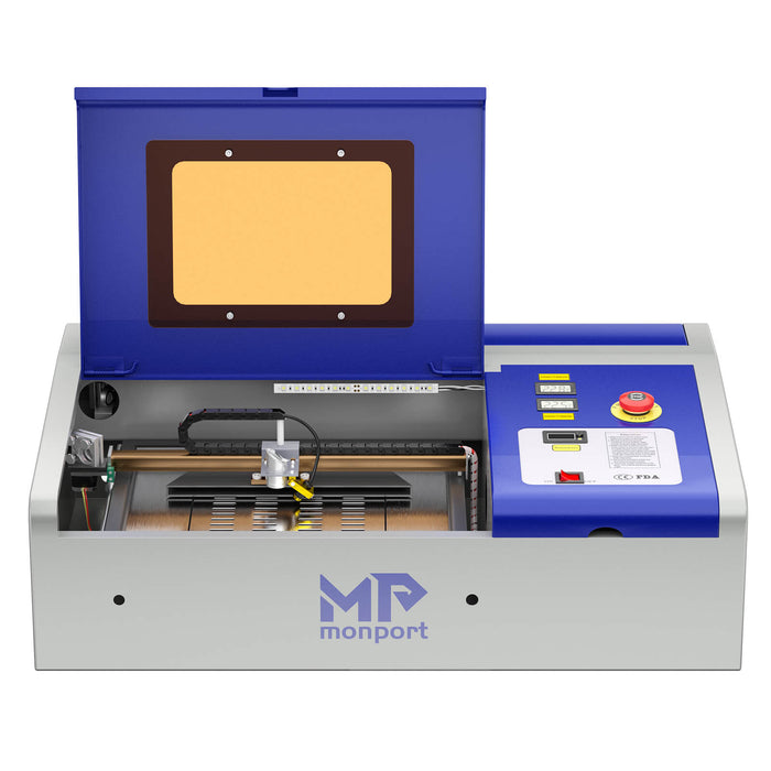 Monport 40W Lightburn-ready (12" X 8") CO2 Laser Engraver & Cutter with FDA Approval