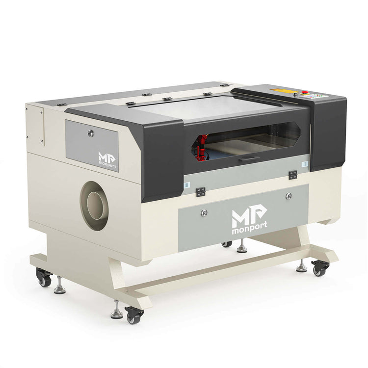 Monport 60W CO2 Laser Graviermaschine & Cutter (28" x 20") Gravurfläche mit Autofokus