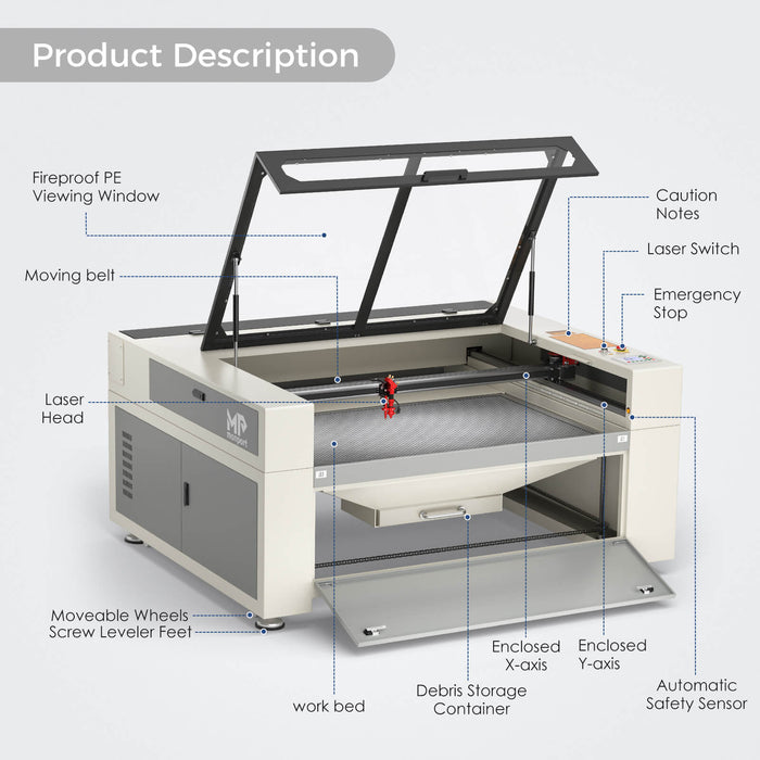 monportfireproof150wco2laserengraverproductdescriptionfront