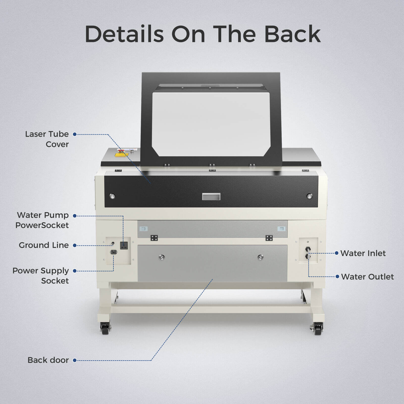Monport 60W CO2 Laser Engraver & Cutter (28" x 20") with Autofocus