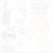 Eerie Delight: Laser-Engraved Halloween Series Material