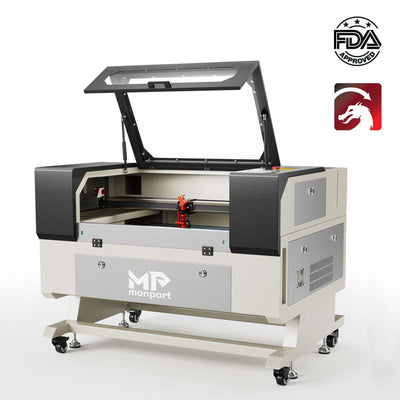 Monport 60W CO2 Laser Engraver & Cutter (28" x 20") with Autofocus