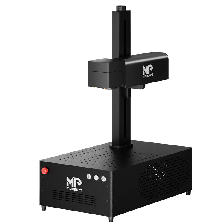 Monport GI60 Integrated MOPA Fiber Laser Engraver & Marking Machine with Electric Lifting