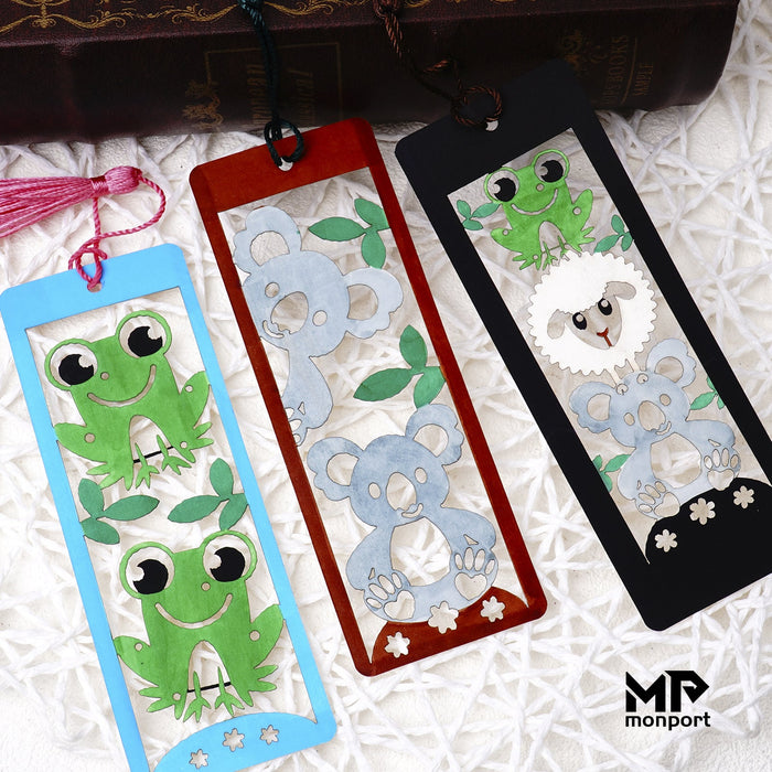 Monport laser cutting paper bookmark